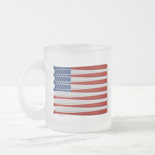 Baseball America (USA) Mattiert Glass Coffee Tasse