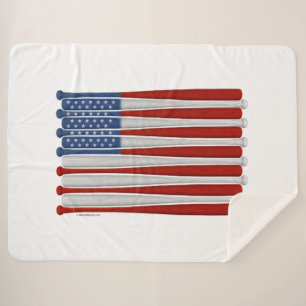 Baseball America (USA) Sherpa Blanket Sherpadecke