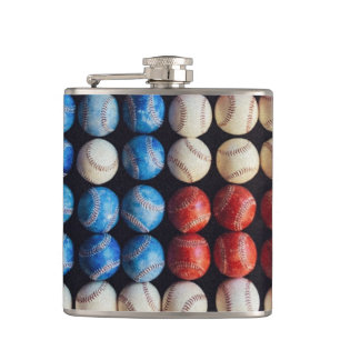 Baseball-Amerikanische Flagge Flachmann