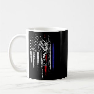 Baseball-Amerikanische-Flagge-Pitcher-USA-Pitching Kaffeetasse
