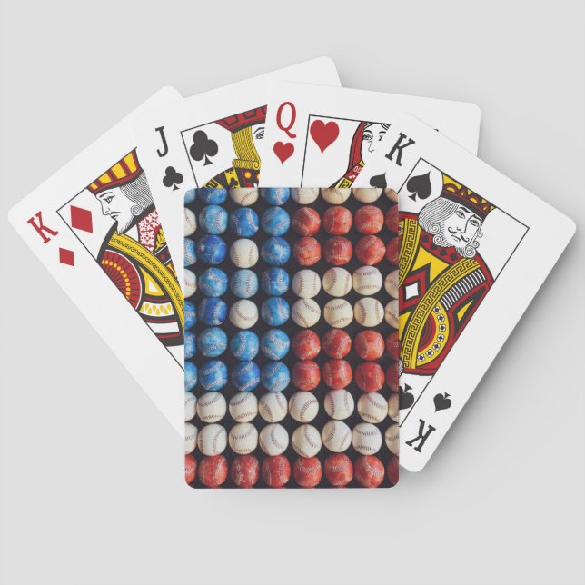 Baseball-Amerikanische Flagge Spielkarten (Rückseite)