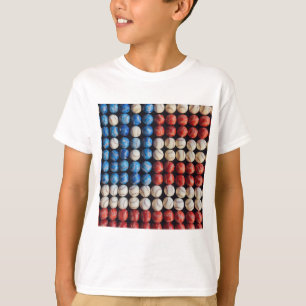 Baseball-Amerikanische Flagge T-Shirt