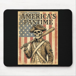 Baseball Amerikas Lieblingsbeschäftigung Patriotis Mousepad