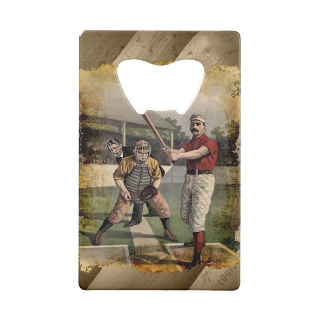 Baseball:Antik Geldbeutel Flaschenöffner (Rückseite)