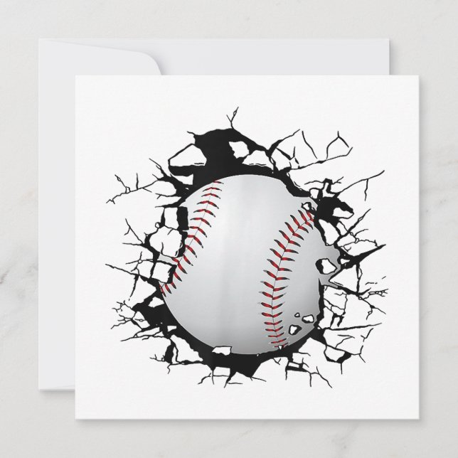 Baseball Apparel - Baseball Einladung (Vorderseite)