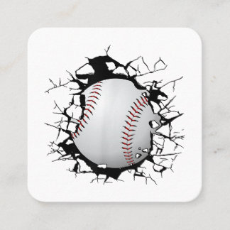 Baseball Apparel - Baseball Quadratische Visitenkarte