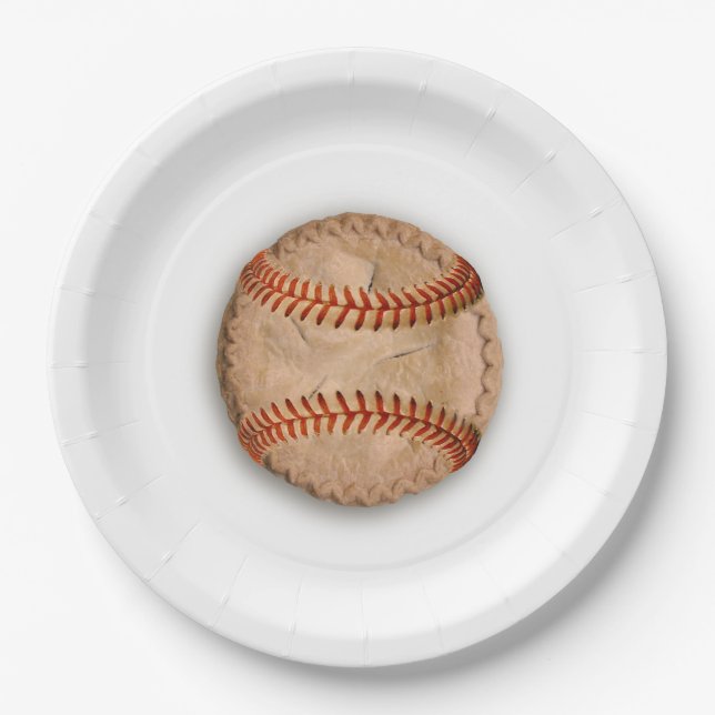 Baseball Apple Pie Pappteller (Vorderseite)