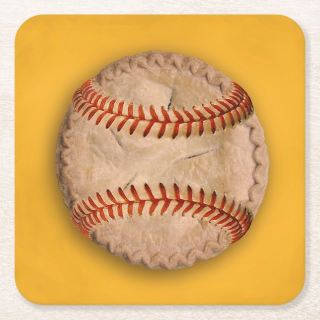 Baseball Apple Pie Rechteckiger Pappuntersetzer (Vorderseite)