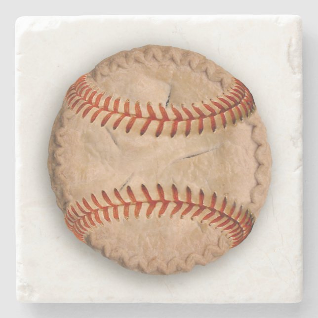 Baseball Apple Pie Steinuntersetzer (Vorderseite)