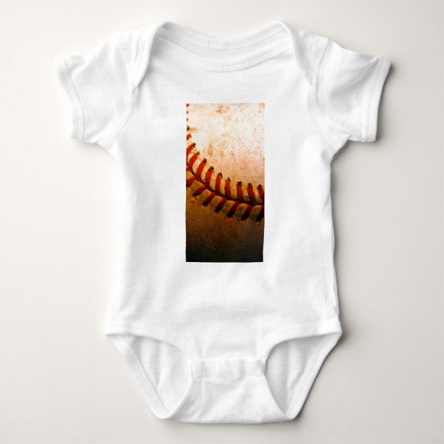 Baseball Art Baby Strampler (Vorderseite)