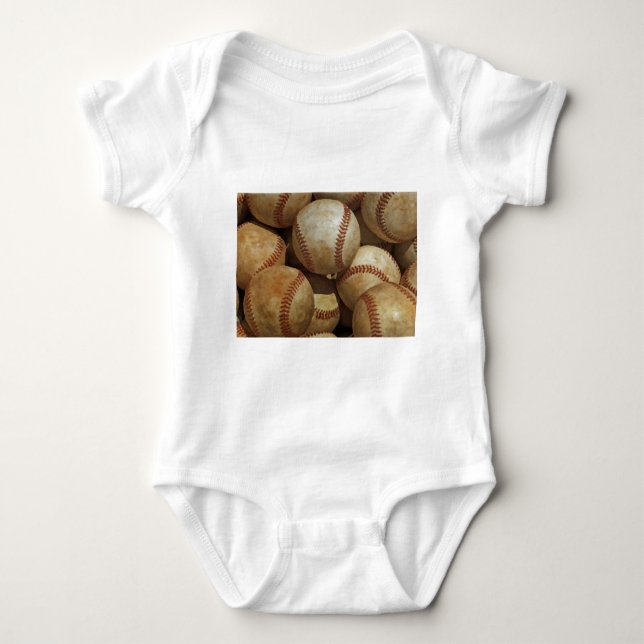 Baseball Art Baby Strampler (Vorderseite)