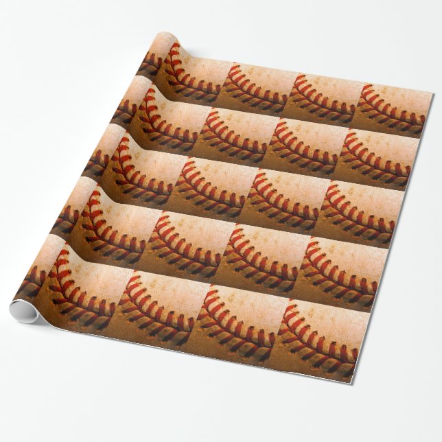 Baseball Art Geschenkpapier (Ungerollt)