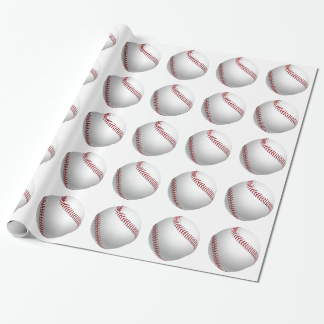 Baseball Art Geschenkpapier (Ungerollt)