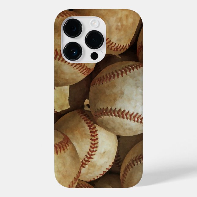 Baseball Art iPhone Case-Mate iPhone Hülle (Rückseite)
