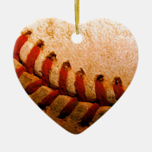 Baseball Art Keramik Ornament