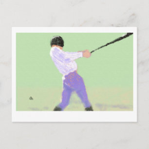 Baseball Art Postkarte