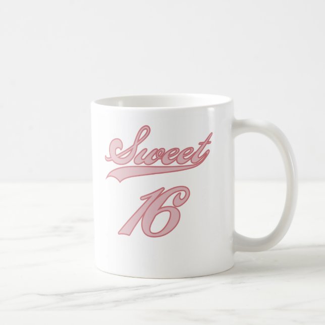 Baseball-Art-Rosa-Bonbon 16 Tasse (Rechts)