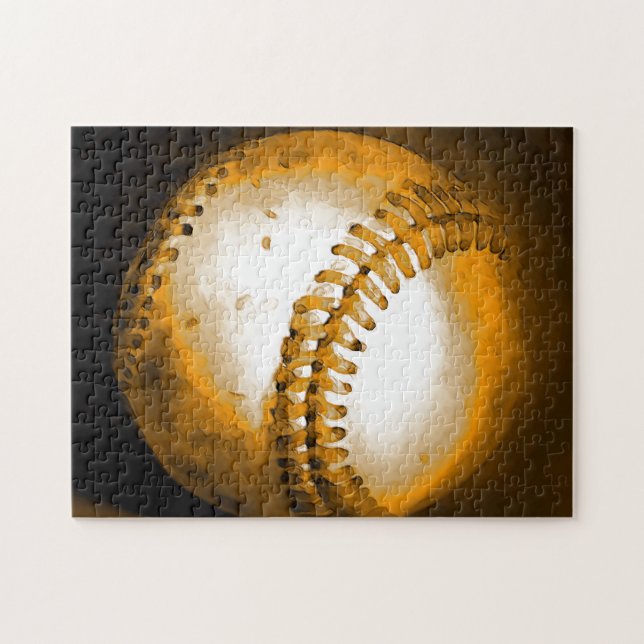 Baseball Artwork - Beliebter Sport Puzzle (Horizontal)