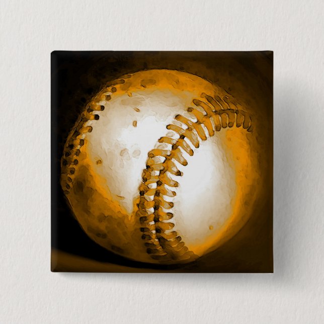 Baseball Artwork Button (Vorderseite)