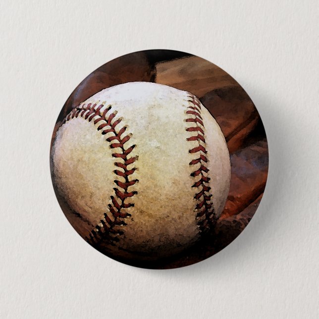 Baseball Artwork Button (Vorderseite)