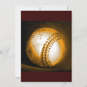 Baseball Artwork Einladung - individuelle Einladun