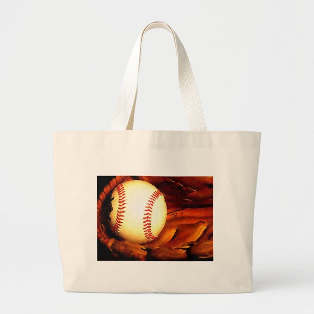 Baseball Artwork Jumbo Stoffbeutel (Vorne)
