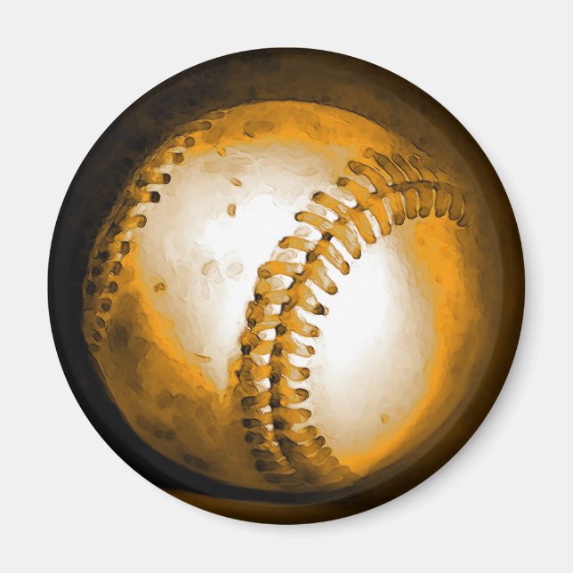 Baseball Artwork Magnet (Vorne)
