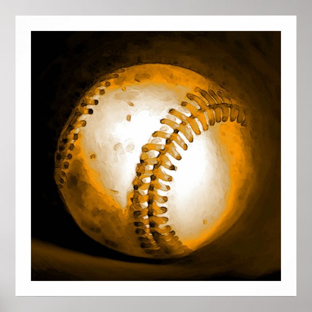 Baseball Artwork Poster drucken US Sportplakate (Vorne)