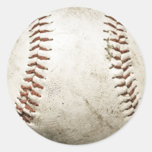 Baseball Artwork Runder Aufkleber