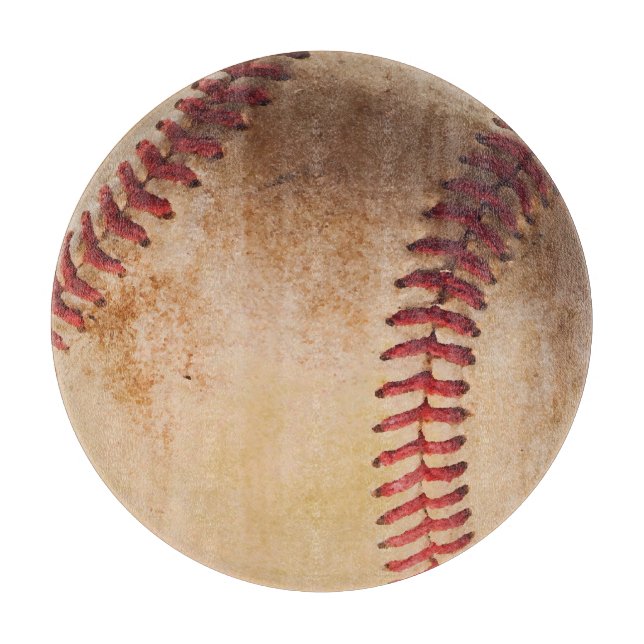 Baseball Artwork Vintag Schneidebrett (Vorderseite)