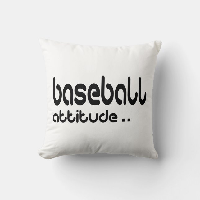 Baseball Attitude Kissen (Vorderseite)