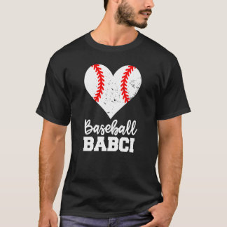 Baseball Babci Baseball Heart Grandma Babci T-Shirt