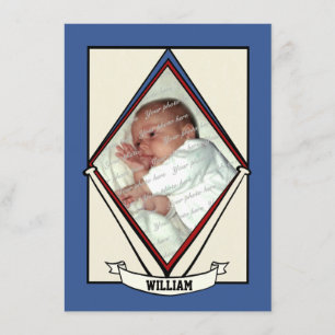 Baseball Baby Birth Ankündigung