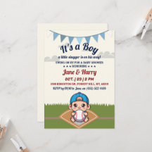 Baseball Baby Boy Dusche Einladung Kleines Gepäck