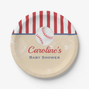 Baseball Baby-Duschpapierplatte Pappteller