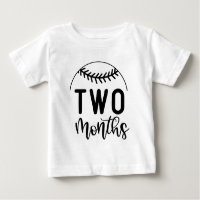 Baseball Baby Milestone - zwei Monate