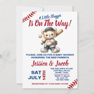 Baseball-Baby-Party Einladung