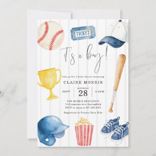 Baseball-Baby-Party-Einladung Einladung