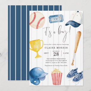 Baseball-Baby-Party-Einladung Einladung