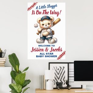 Baseball-Baby-Party Poster