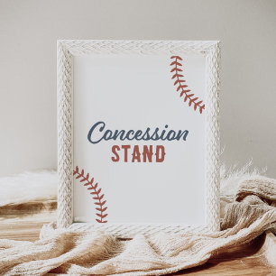 Baseball-Baby-Party-Verkaufsstand-Schild Poster