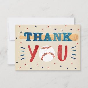 Baseball Babydusche danke Ihnen Hinweis Karten