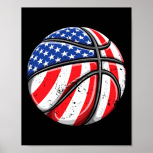Baseball Ball 4. Juli Jungen Kinder Männer Amerika Poster