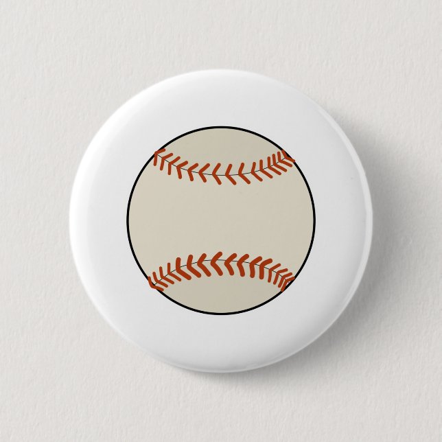 Baseball Ball Button (Vorderseite)