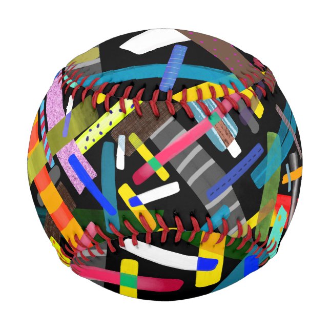 Baseball-Ball der abstrakten Kunst  Baseball (Rückseite)