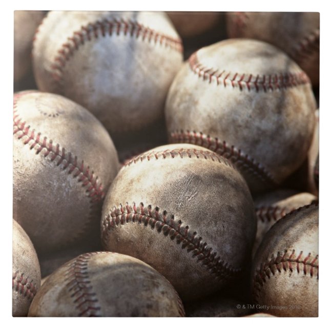 Baseball-Ball Fliese (Vorderseite)