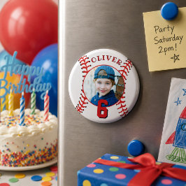 Baseball Ball Kindergeburtstag Foto Magnet