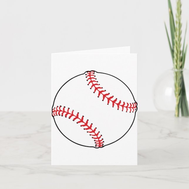 Baseball-Ball-Mitteilungskarten Karte (Vorderseite)