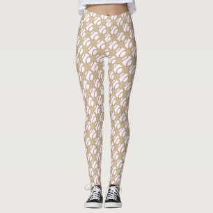 Baseball-Ball-Muster Leggings