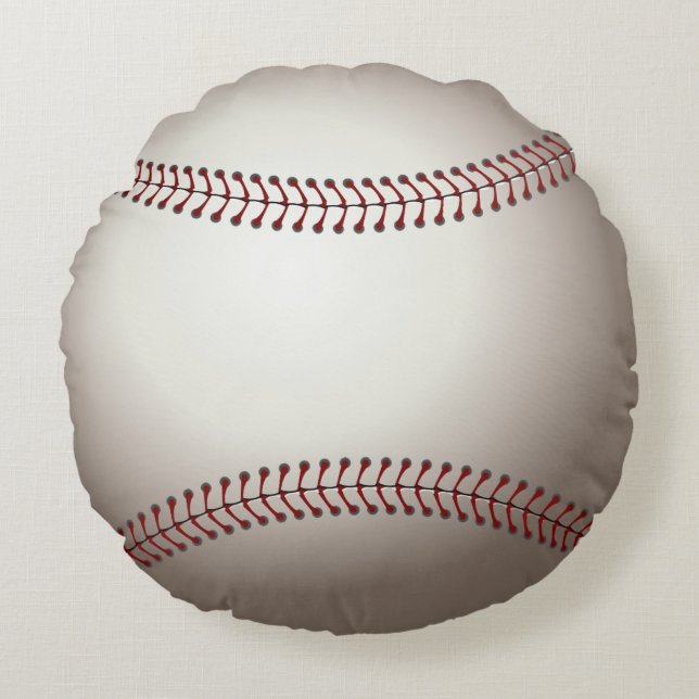 Baseball (Ball) Rundes Kissen (Vorderseite)